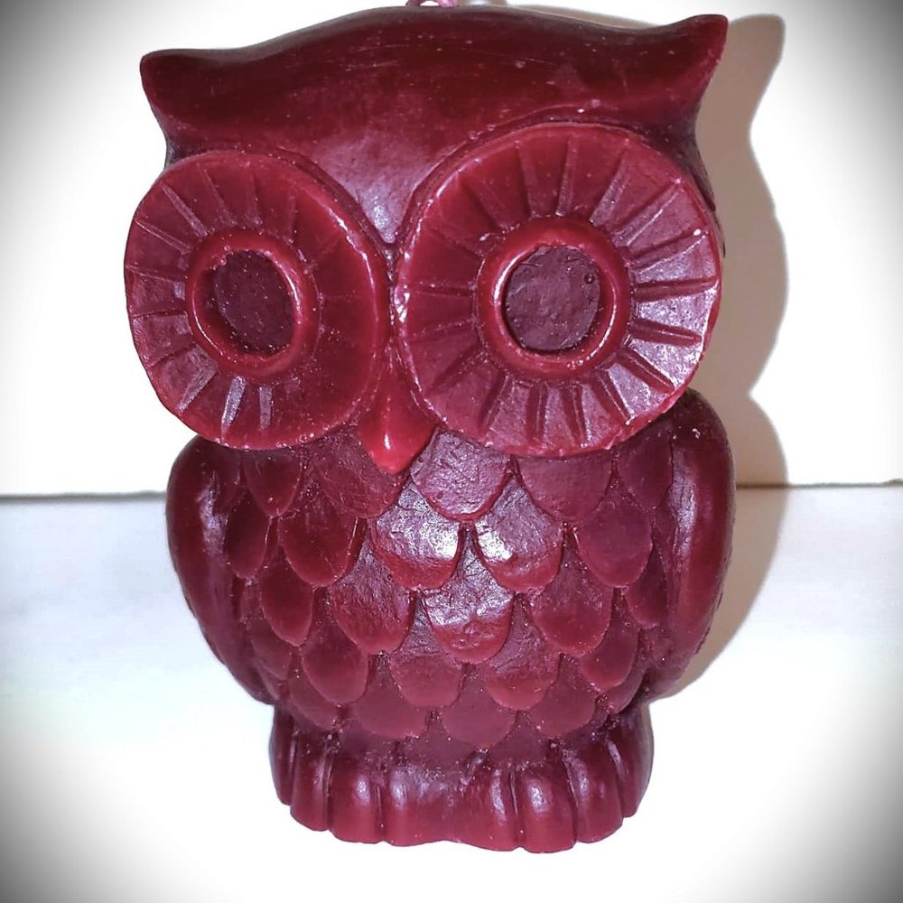 Boho Chunky Owl, Chesapeake Bay Candle. Cranberry Cider.